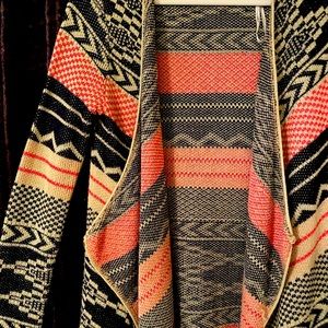 Say what is brand, long sweater blue/red  long